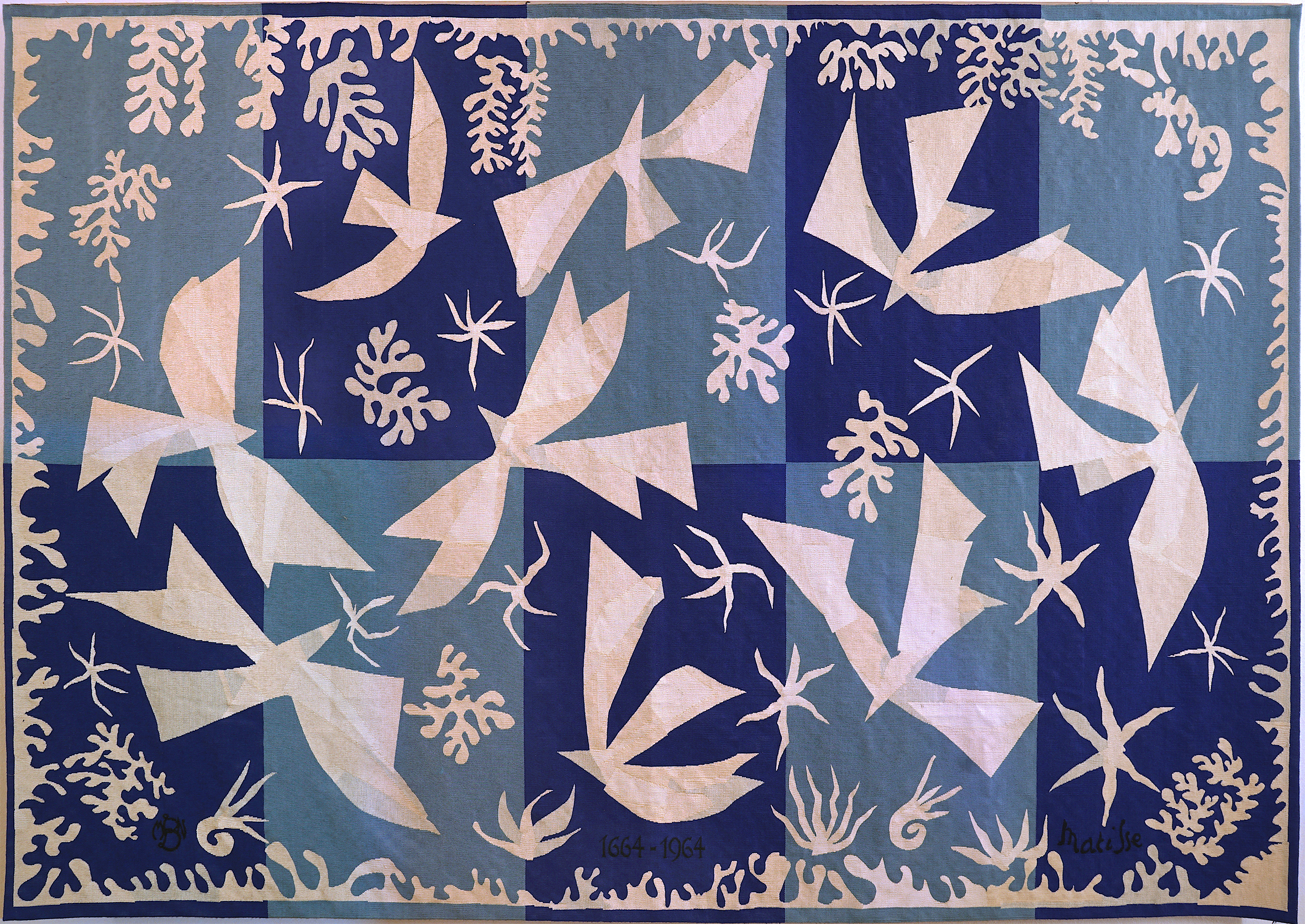 Henri Matisse - Polynésie, le ciel, 1964 - Technique de basse-lisse - laine et coton - 195 x 304 cm Ville de Beauvais. Photographie : Sophie Goullieux. ©Succession H. Matisse
